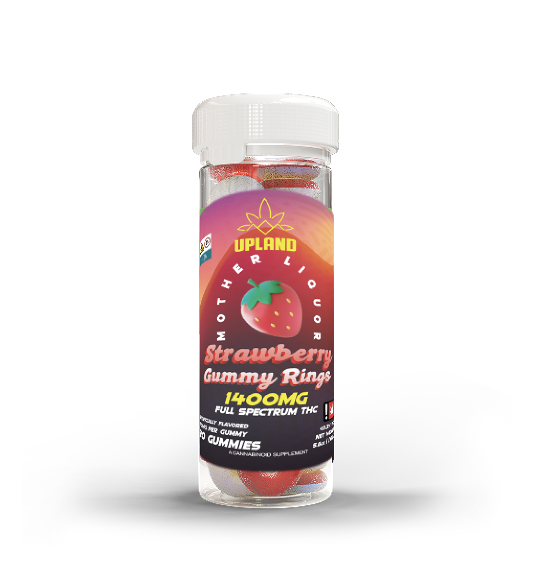 D9 Strawberry 1400MG Mother Liquor Gummies