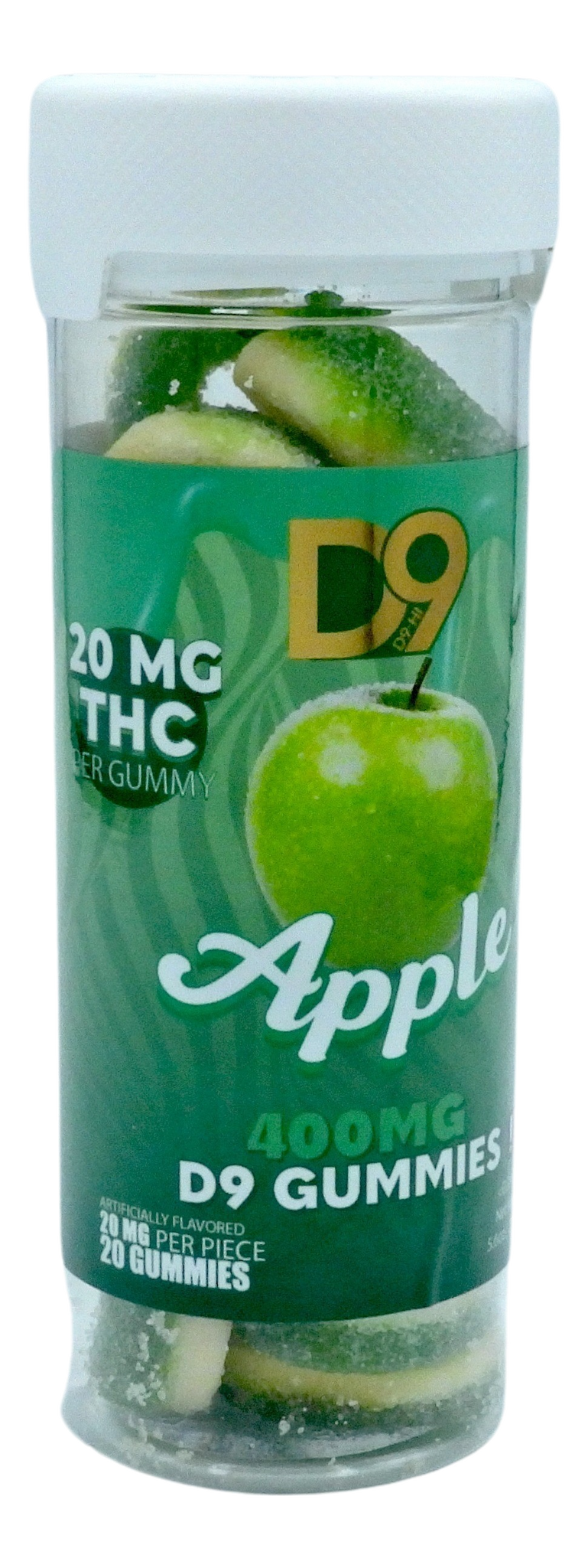 D9 Apple 400MG Gummies
