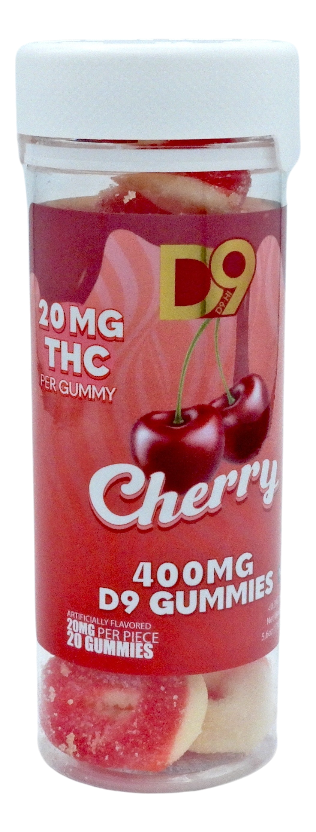 D9 Cherry 400MG Gummies
