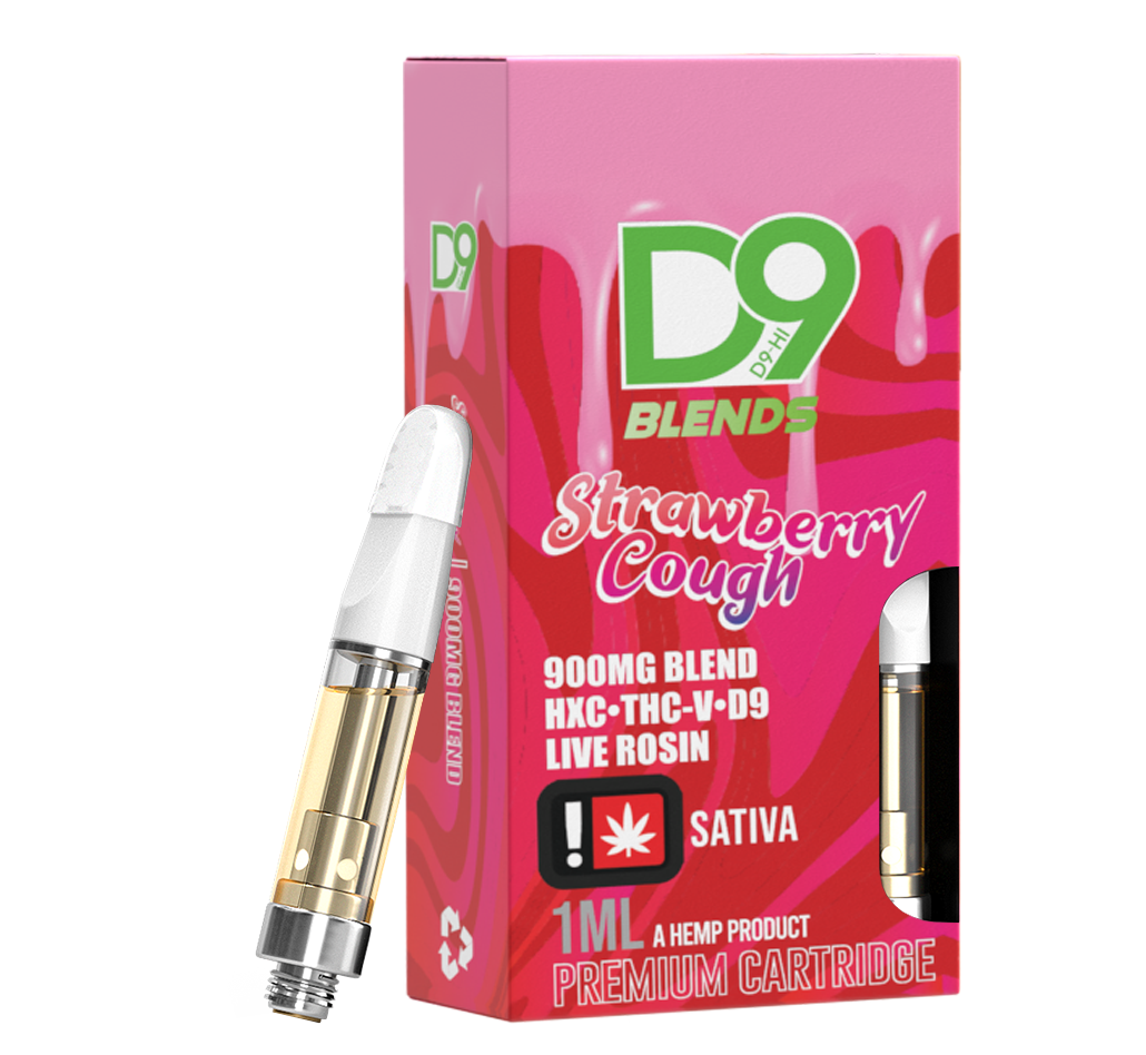 D9 Strawberry Cough 900MG Cart