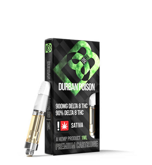D8-HI Durban Poison delta 8 THC 900mg Threaded Cartridge