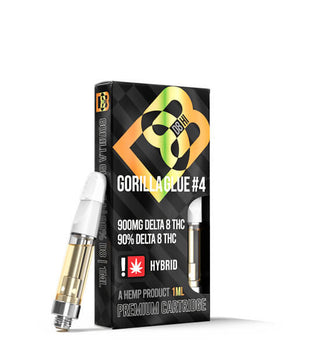 D8-HI Gorilla Glue 4 delta 8 THC 900mg Threaded Cartridge