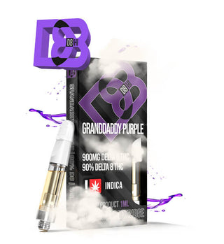 D8-HI Granddaddy Purple delta 8 THC 900mg Threaded Cartridge product