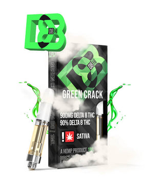 D8-HI Green Crack delta 8 THC 900mg Threaded Cartridge product